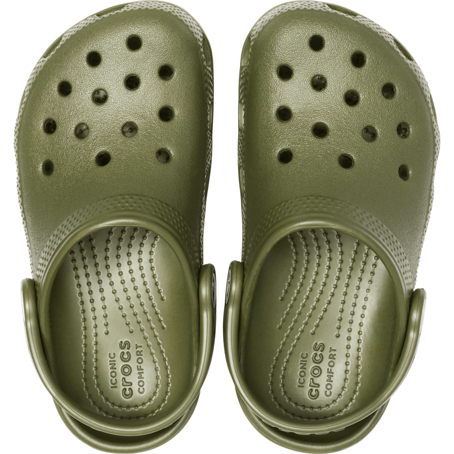 Army Green Kids' Classic Clog - Top - Crocs