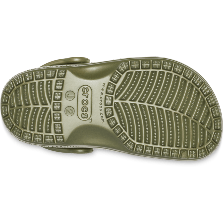 Army Green Kids' Classic Clog - Bottom - Crocs