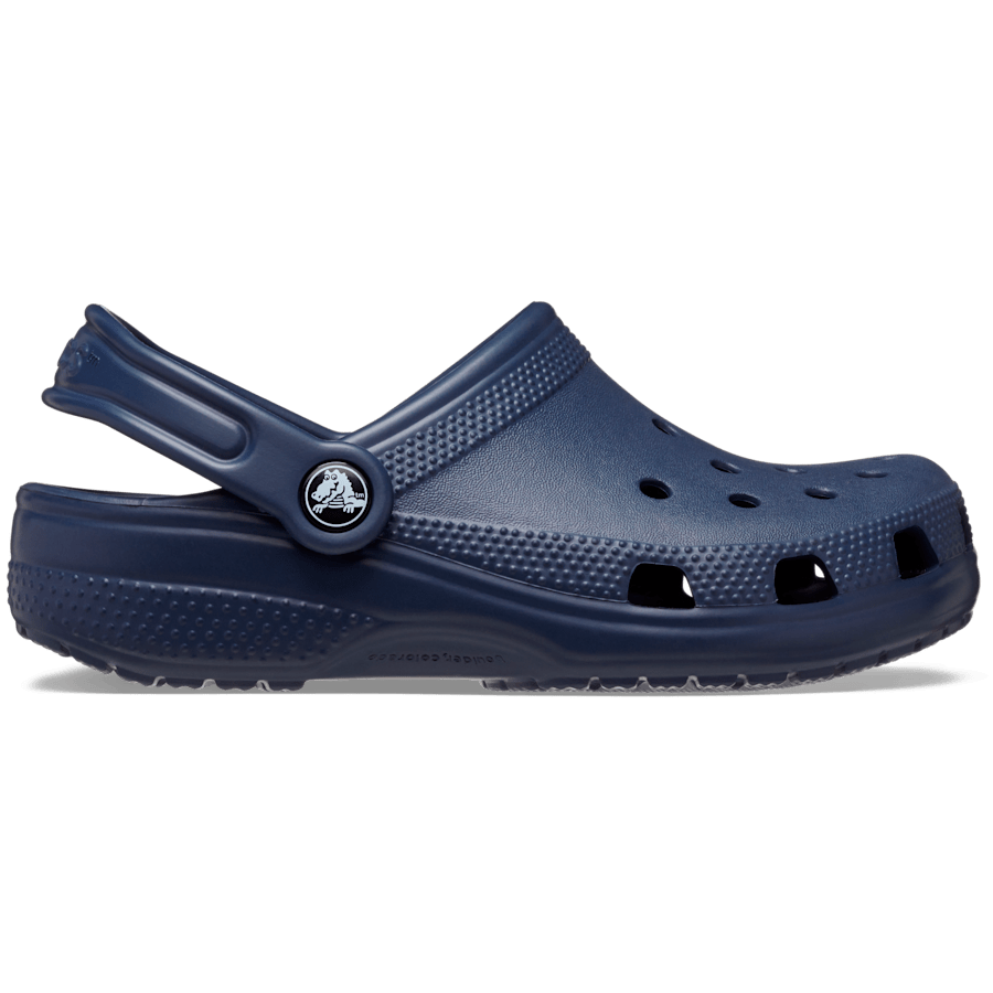 Navy Kids' Classic Clog - Side - Crocs