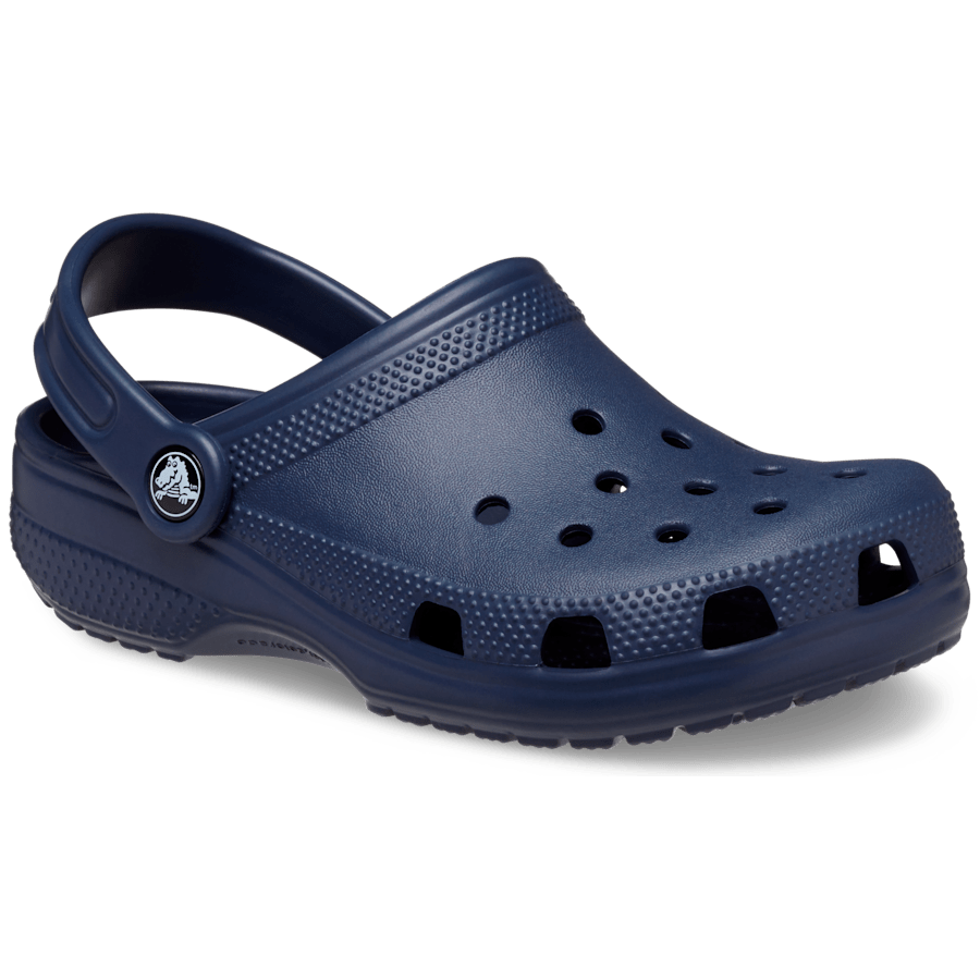 Navy Kids' Classic Clog - Angle - Crocs