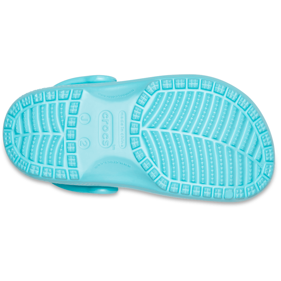 Ice Blue Kids' Classic Clog - Bottom - Crocs
