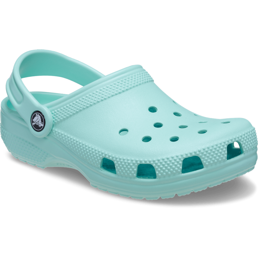 Aquamarine Kids' Classic Clog - Angle - Crocs