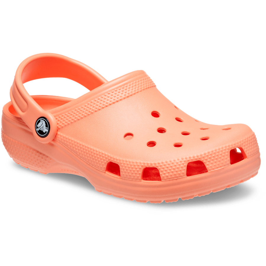 Pink Lemonade Kids' Classic Clog - Angle - Crocs