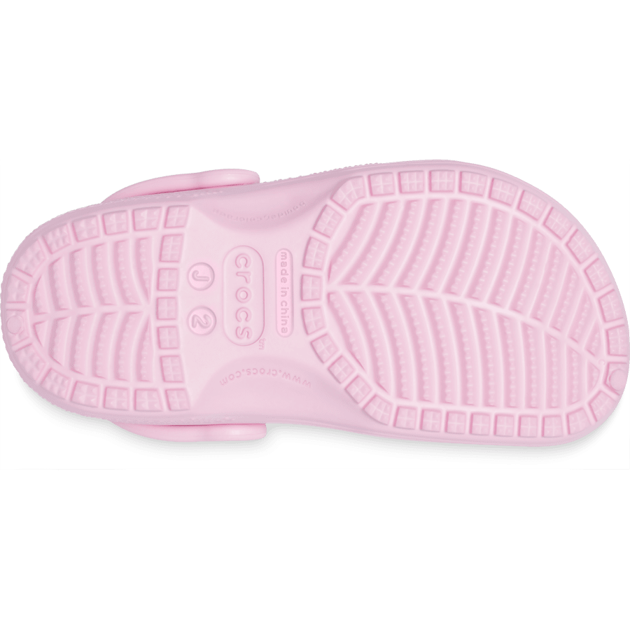 Ballerina Pink Kids' Classic Clog - Bottom - Crocs