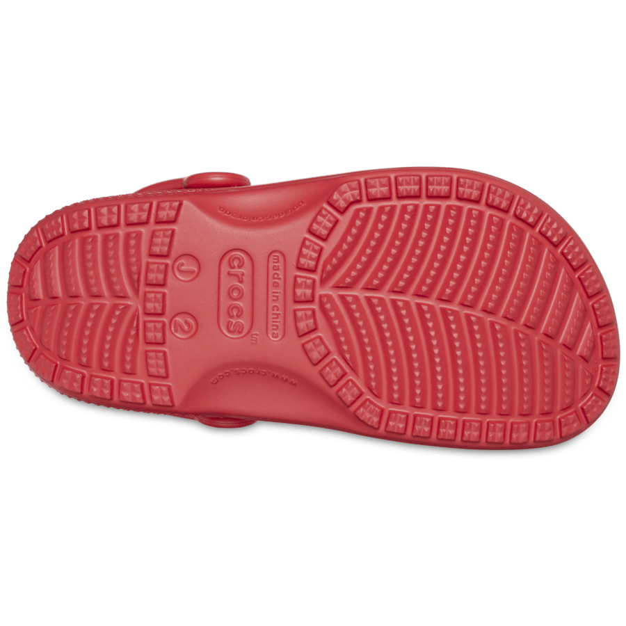 Varsity Red Kids' Classic Clog - Bottom - Crocs