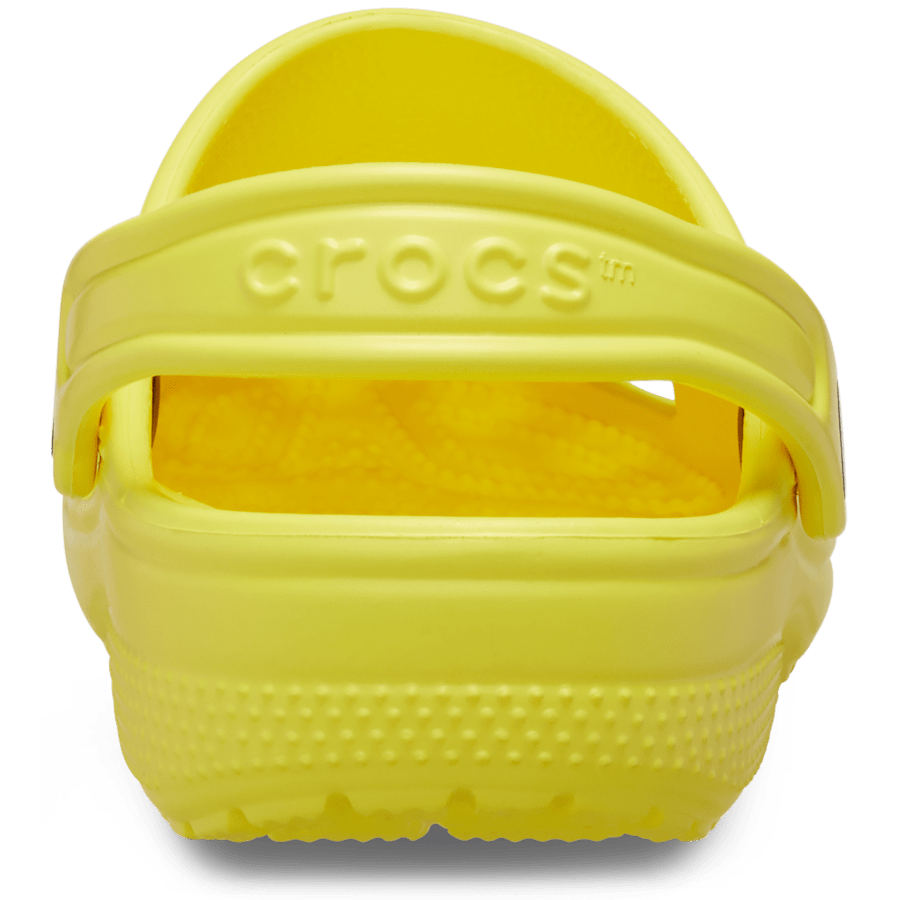 Cyber Yellow Kids' Classic Clog - Back - Crocs