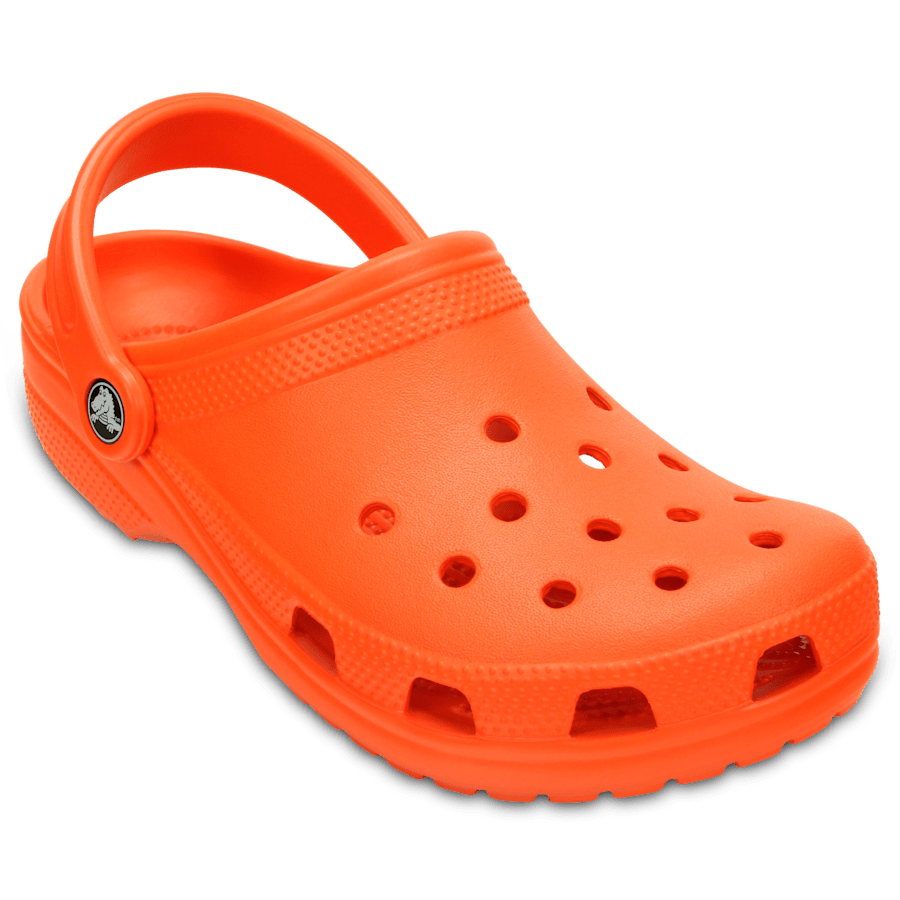 Tangerine Kids' Classic Clog - Angle - Crocs