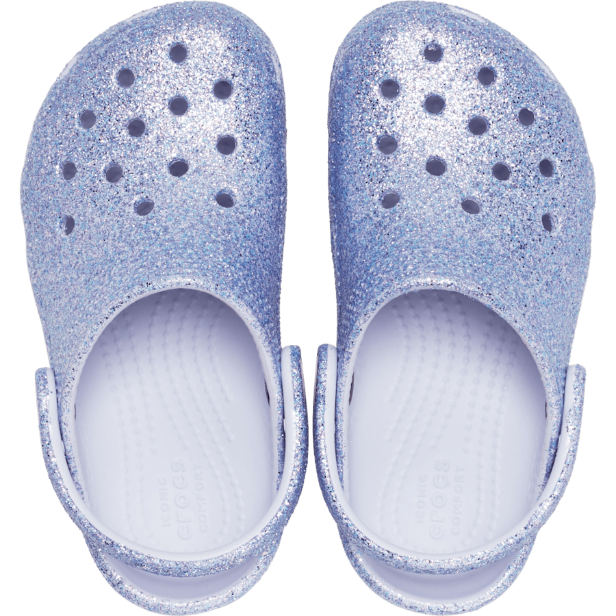 Frosted Glitter Toddler Classic Glitter Clog - Top - Crocs