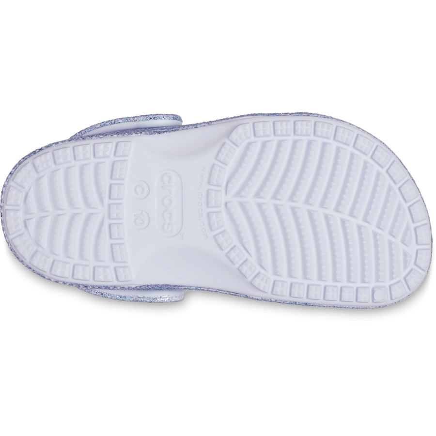 Frosted Glitter Toddler Classic Glitter Clog - Bottom - Crocs