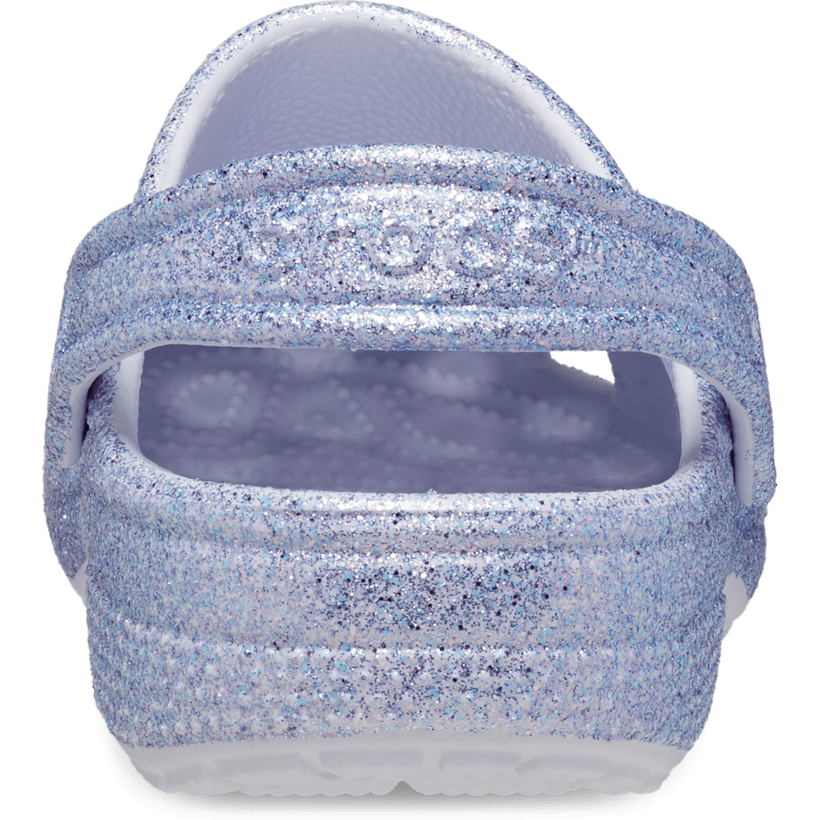 Frosted Glitter Toddler Classic Glitter Clog - Back - Crocs
