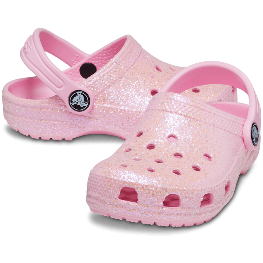 Flamingo Toddler Classic Glitter Clog - Pair - Crocs
