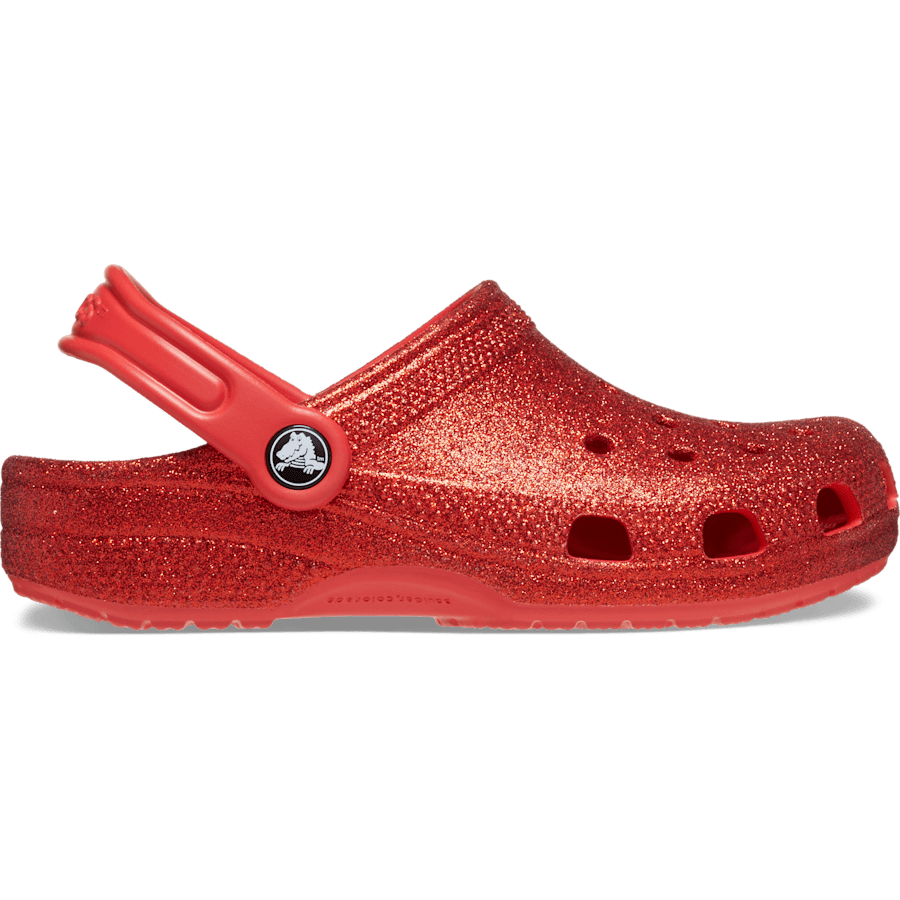 Flame Toddler Classic Glitter Clog - Side - Crocs