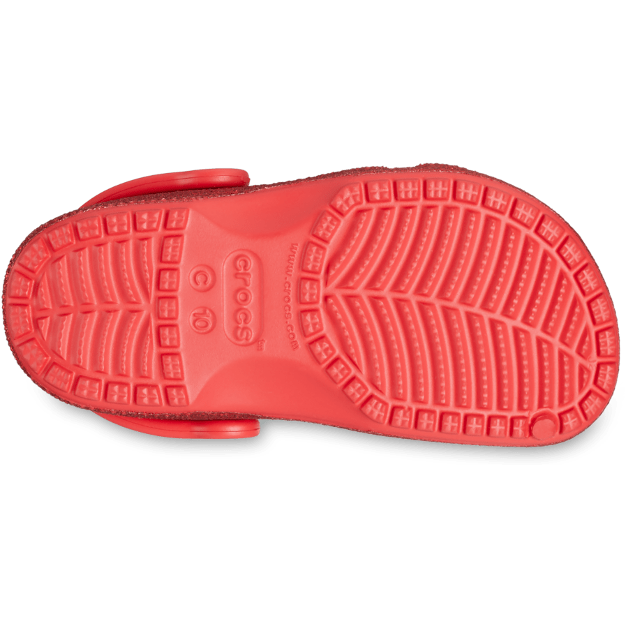 Flame Toddler Classic Glitter Clog - Bottom - Crocs