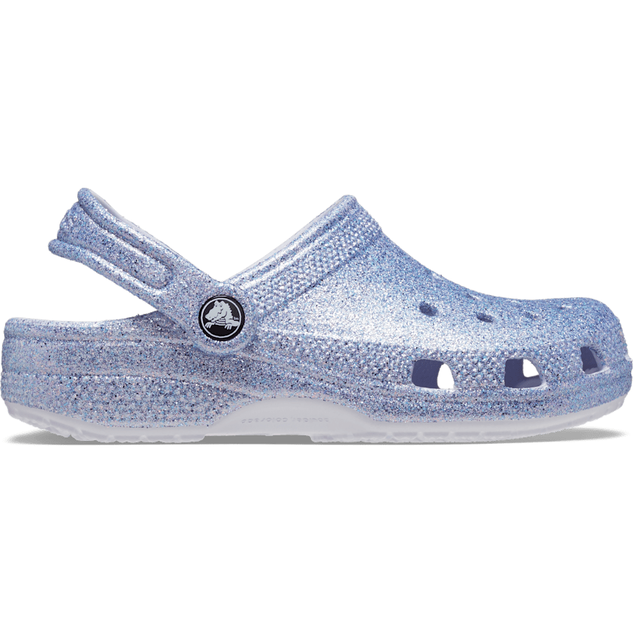 Frosted Glitter Kids' Classic Glitter Clog - Side - Crocs