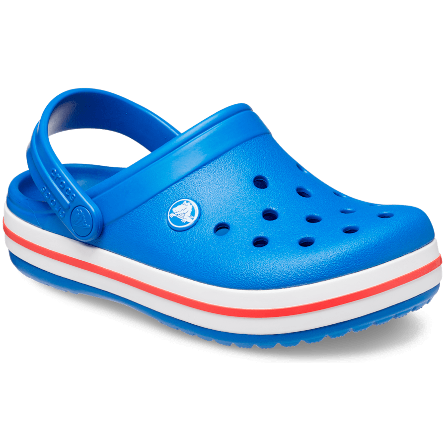 Blue Bolt Toddler Crocband™ Clog - Angle - Crocs