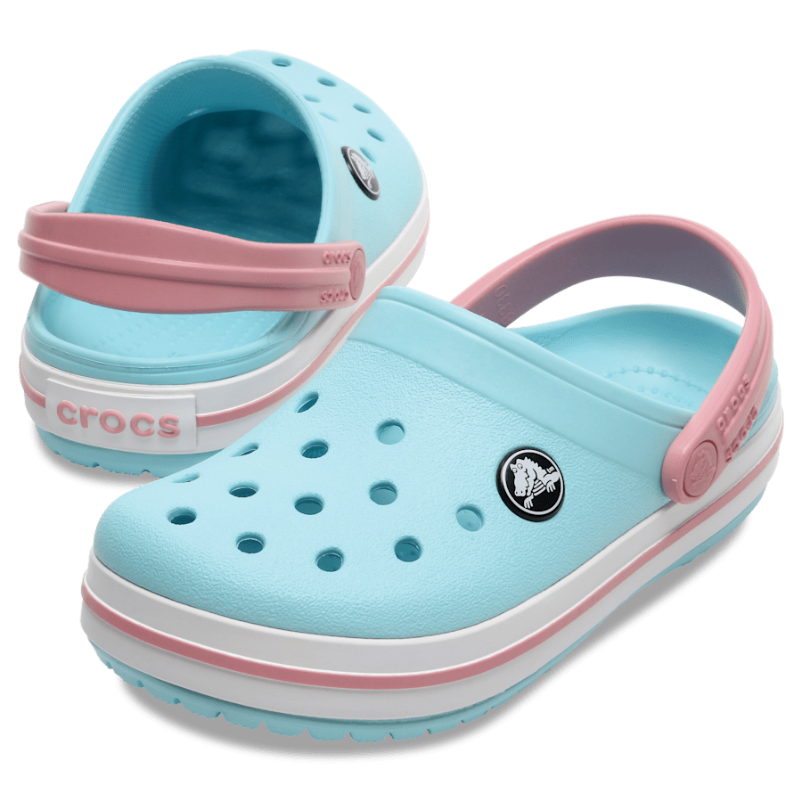 Ice Blue/White Toddler Crocband™ Clog - Pair - Crocs