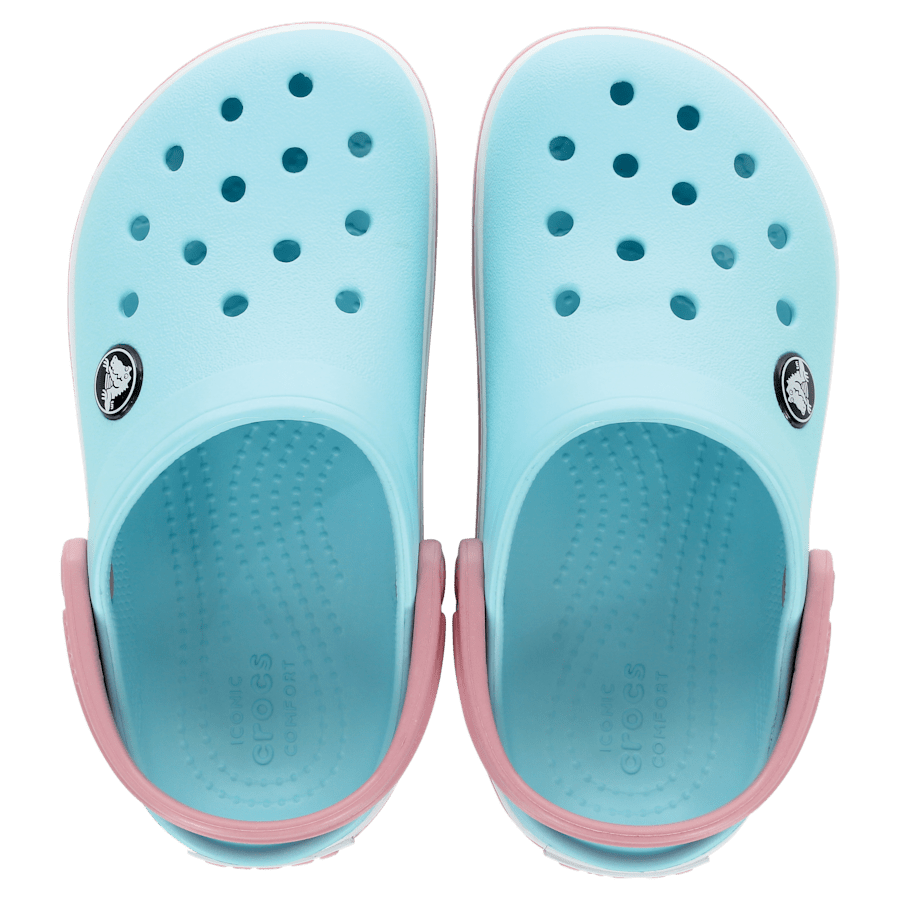 Ice Blue/White Toddler Crocband™ Clog - Top - Crocs