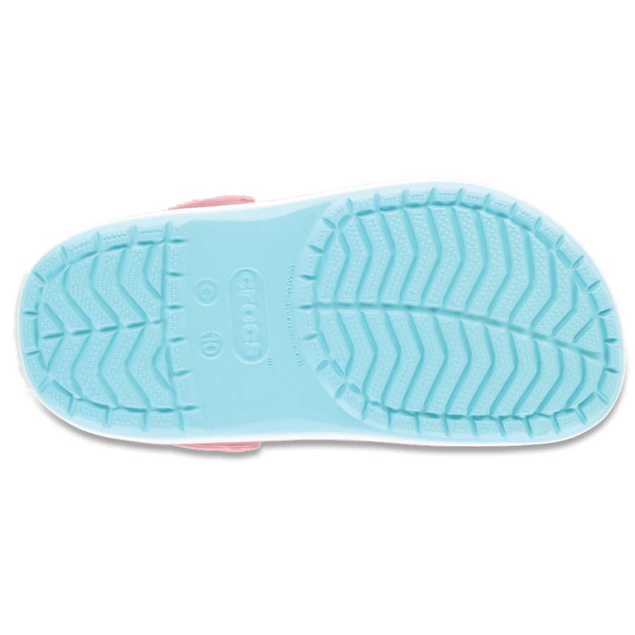 Ice Blue/White Toddler Crocband™ Clog - Bottom - Crocs