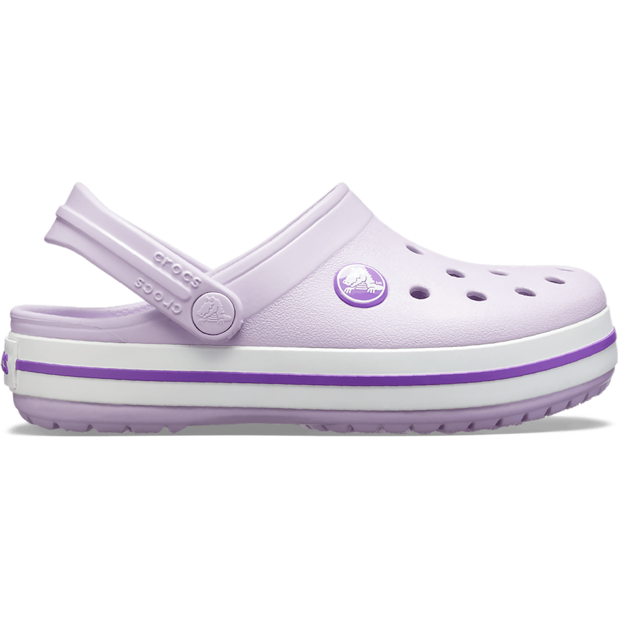 Lavender/Neon Purple Toddler Crocband™ Clog - Side - Crocs