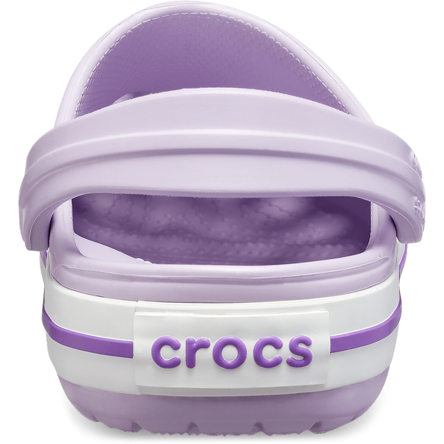 Lavender/Neon Purple Toddler Crocband™ Clog - Back - Crocs
