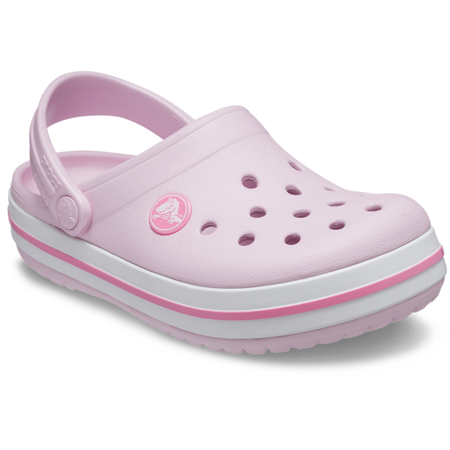 Ballerina Pink Toddler Crocband™ Clog - Angle - Crocs