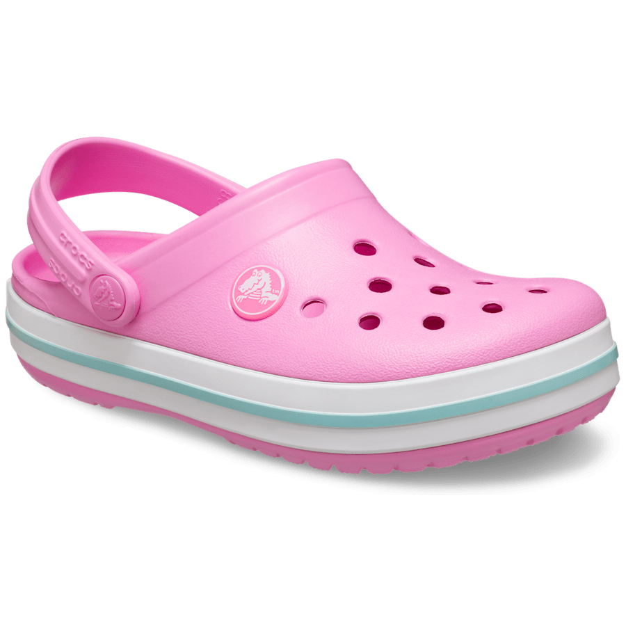 Taffy Pink Toddler Crocband™ Clog - Angle - Crocs