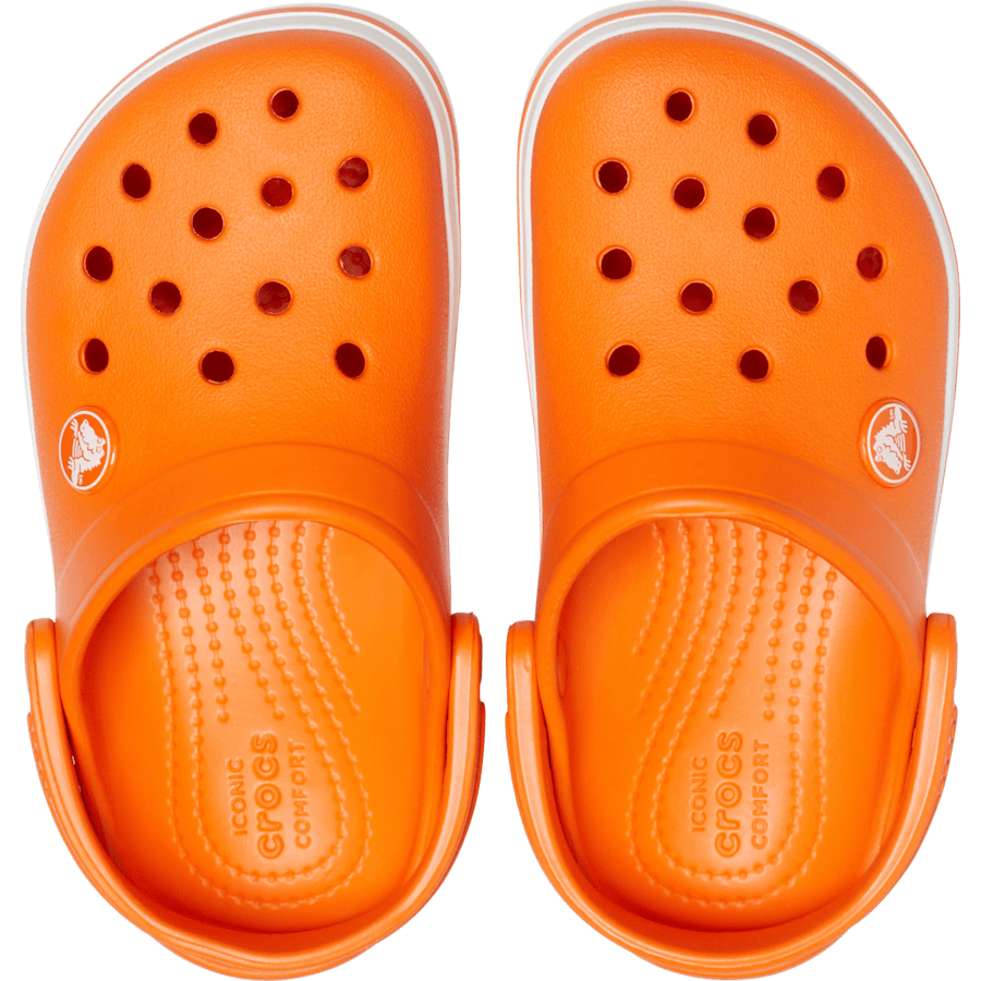Orange (Coral) Toddler Crocband™ Clog - Top - Crocs