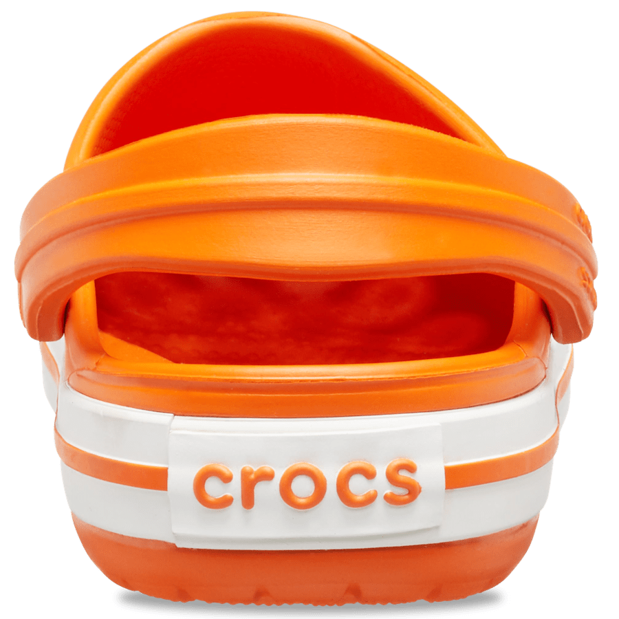 Orange (Coral) Toddler Crocband™ Clog - Back - Crocs