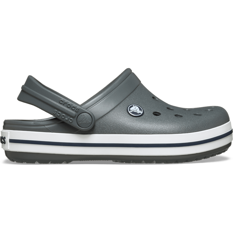 Slate Grey/Navy Kids' Crocband™ Clog - Side - Crocs