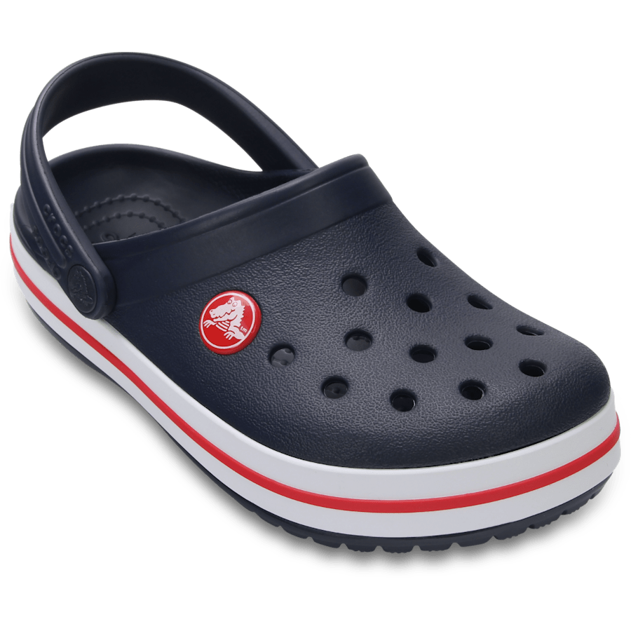 Navy / Red Kids' Crocband™ Clog - Angle - Crocs
