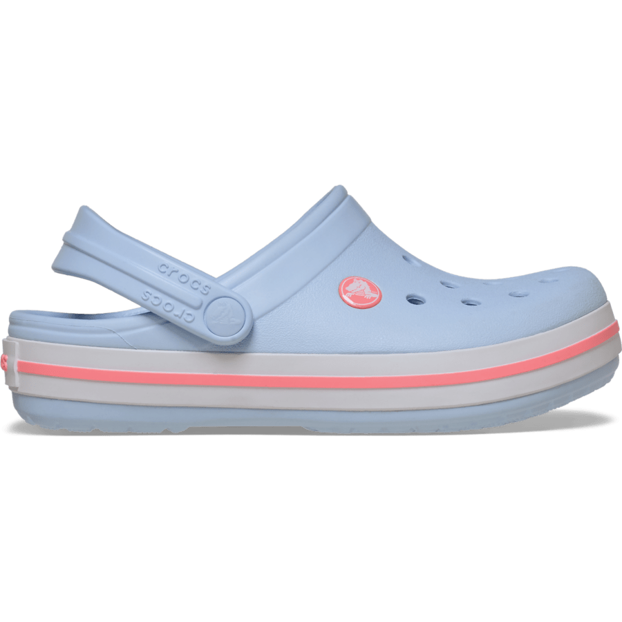 Blue Frost/Guava Kids' Crocband™ Clog - Side - Crocs