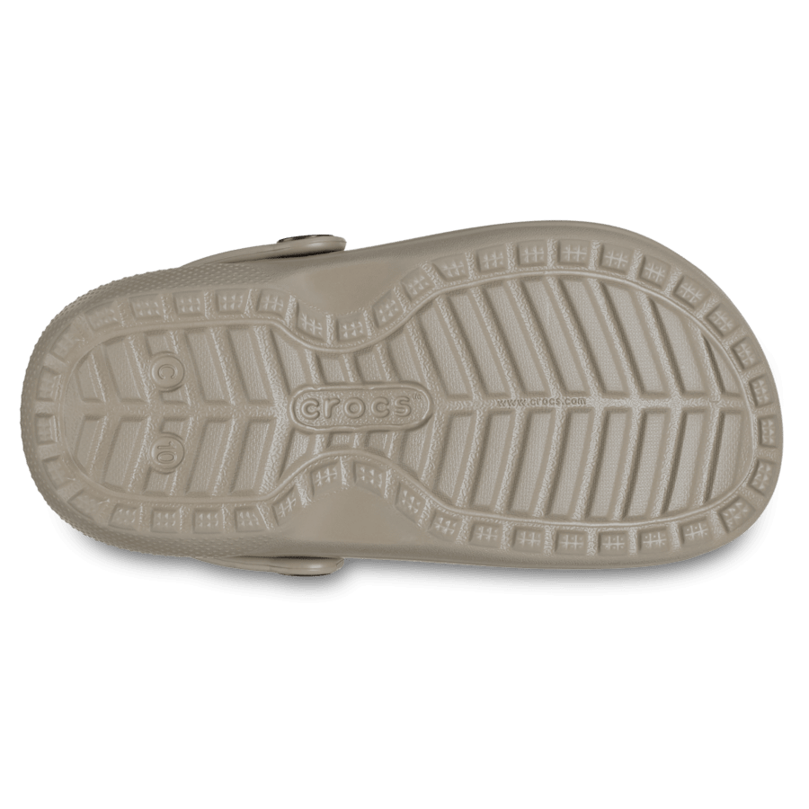 Mushroom / Bone Toddler Classic Lined Clog - Bottom - Crocs