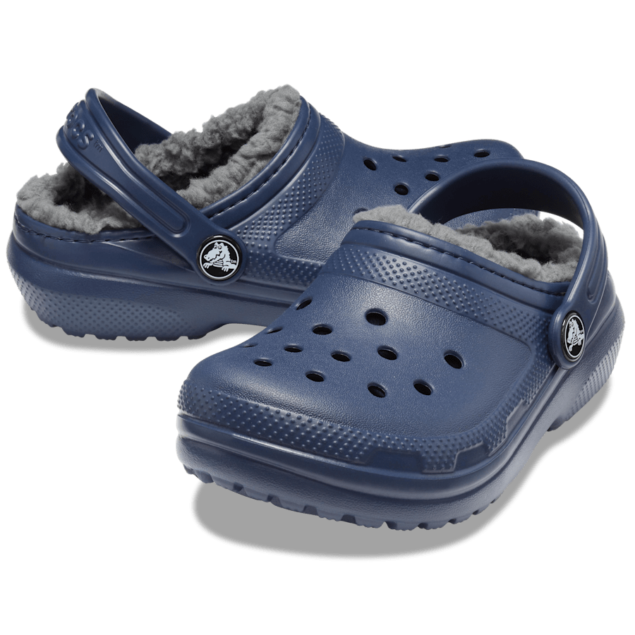 Navy / Charcoal Toddler Classic Lined Clog - Pair - Crocs