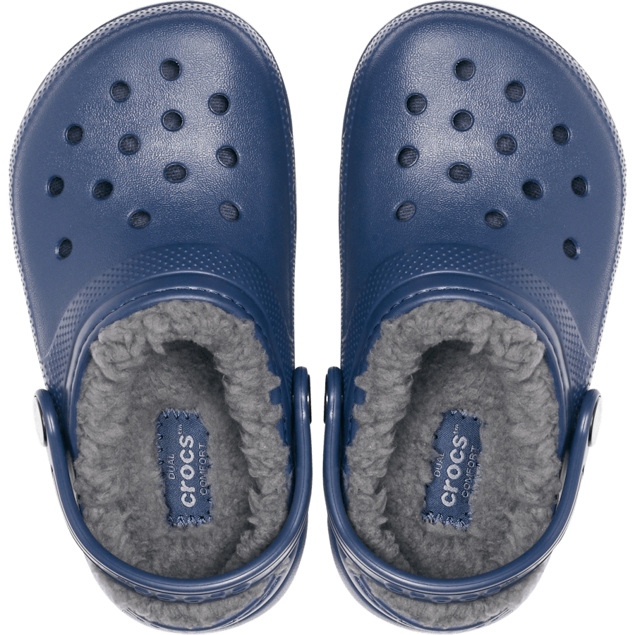 Navy / Charcoal Toddler Classic Lined Clog - Top - Crocs