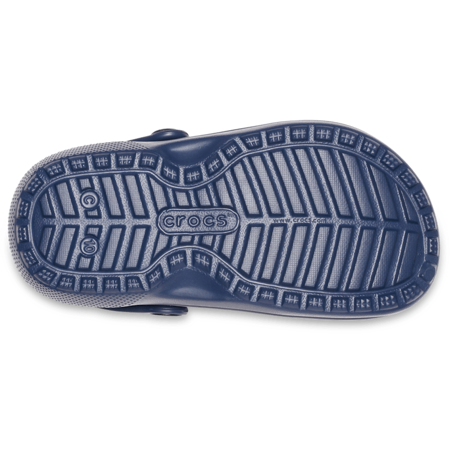 Navy / Charcoal Toddler Classic Lined Clog - Bottom - Crocs