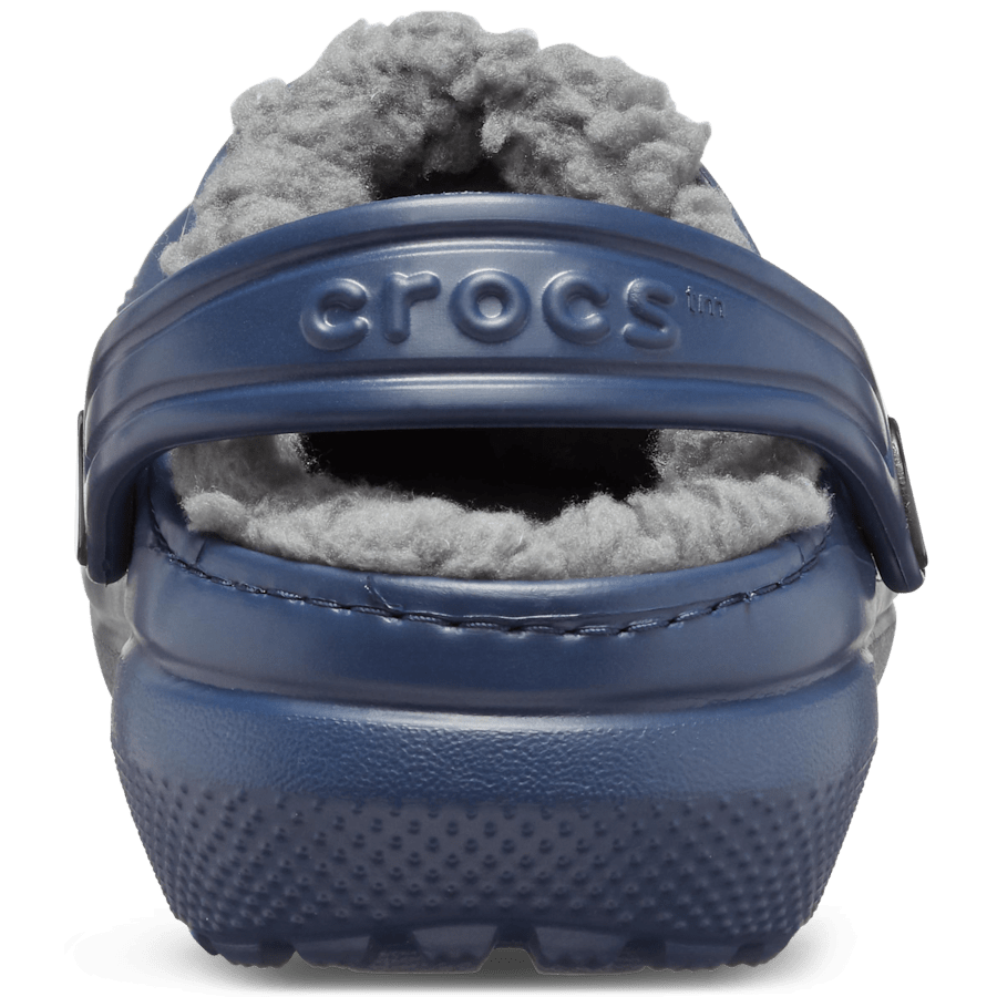 Navy / Charcoal Toddler Classic Lined Clog - Back - Crocs
