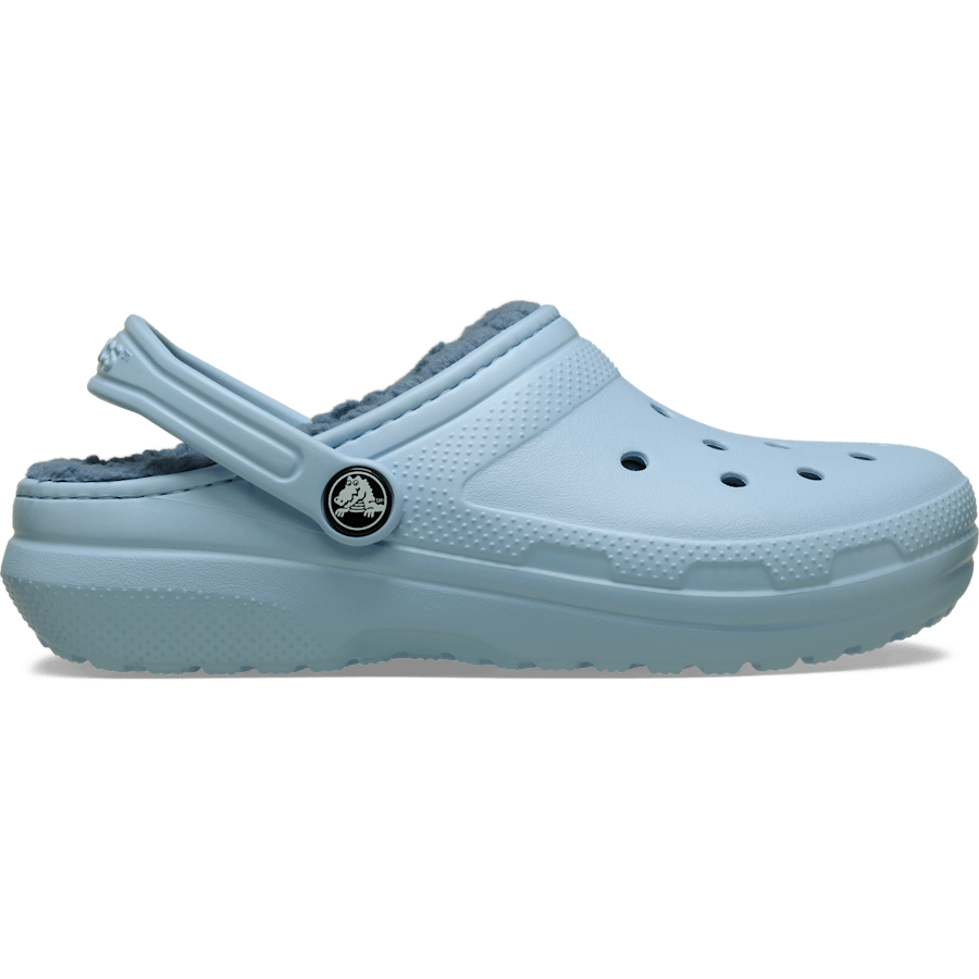 Blue Calcite Toddler Classic Lined Clog - Side - Crocs