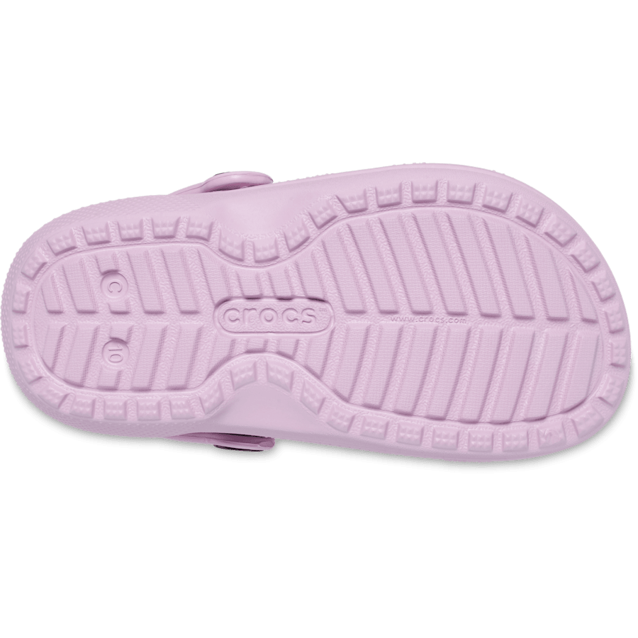 Hydrangea Toddler Classic Lined Clog - Bottom - Crocs