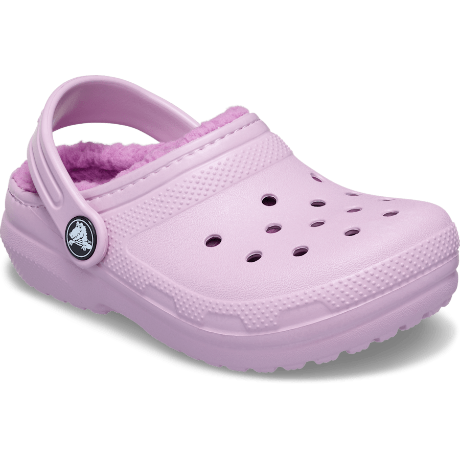 Hydrangea Toddler Classic Lined Clog - Angle - Crocs