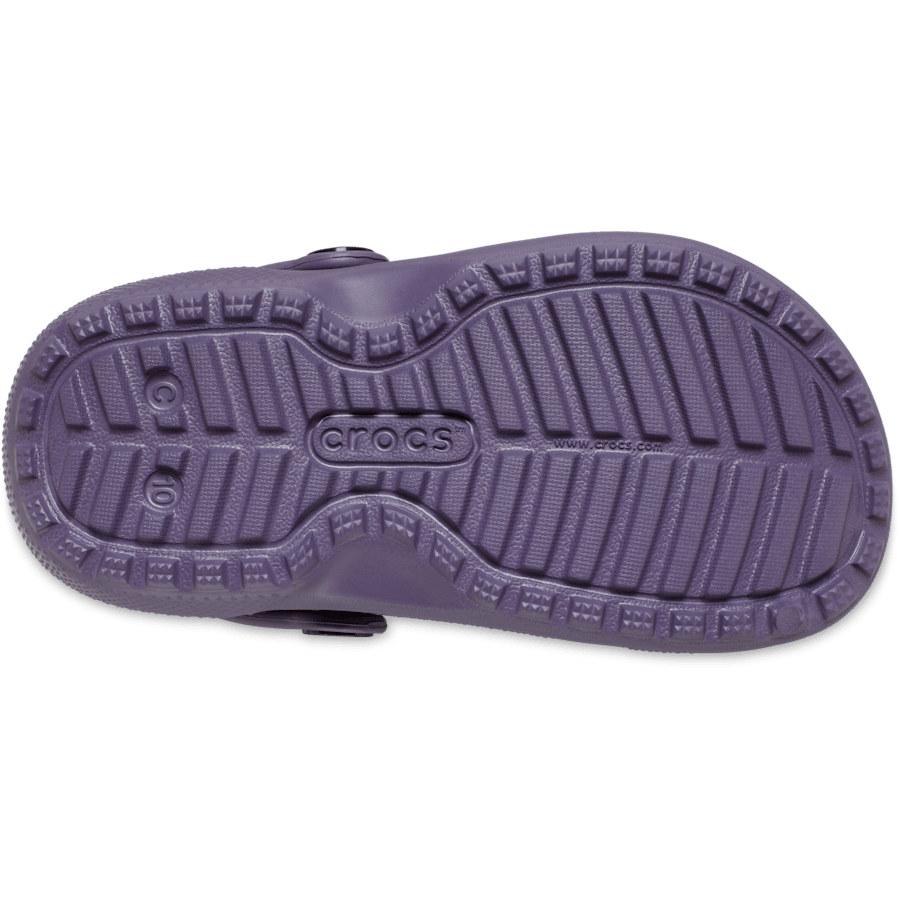 Nightshade Toddler Classic Lined Clog - Bottom - Crocs