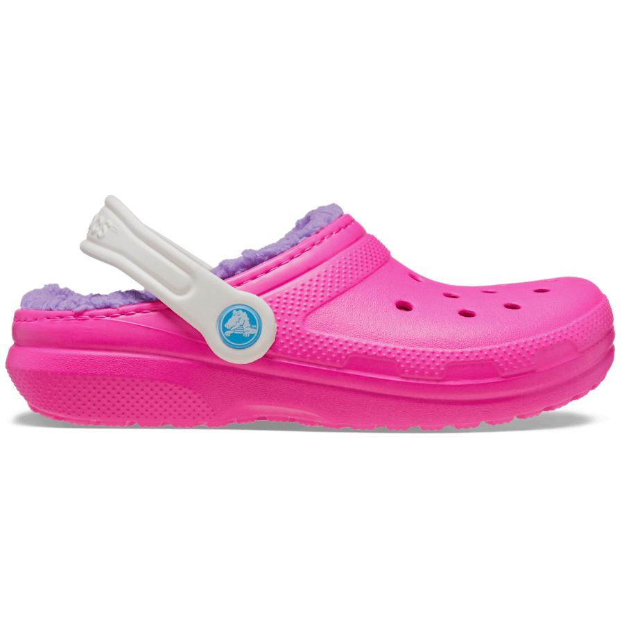 Pink Crush / Multi Toddler Classic Lined Clog - Side - Crocs