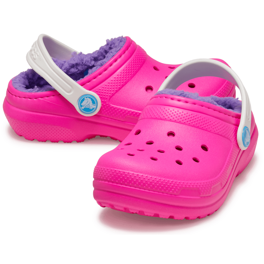 Pink Crush / Multi Toddler Classic Lined Clog - Pair - Crocs
