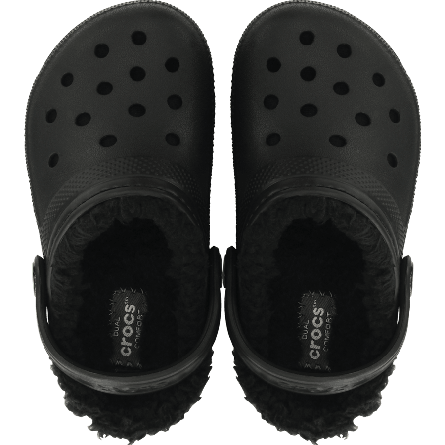 Black / Black Kids' Classic Lined Clog - Top - Crocs