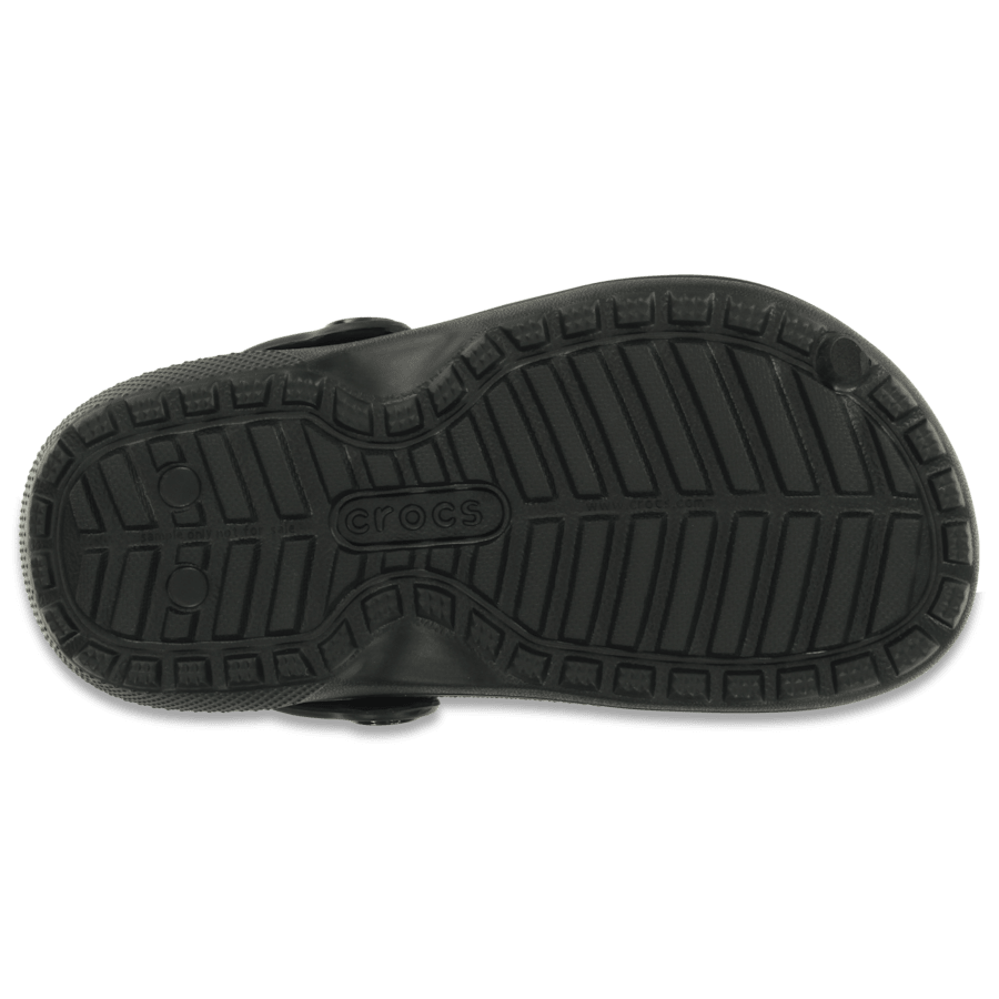 Black / Black Kids' Classic Lined Clog - Bottom - Crocs