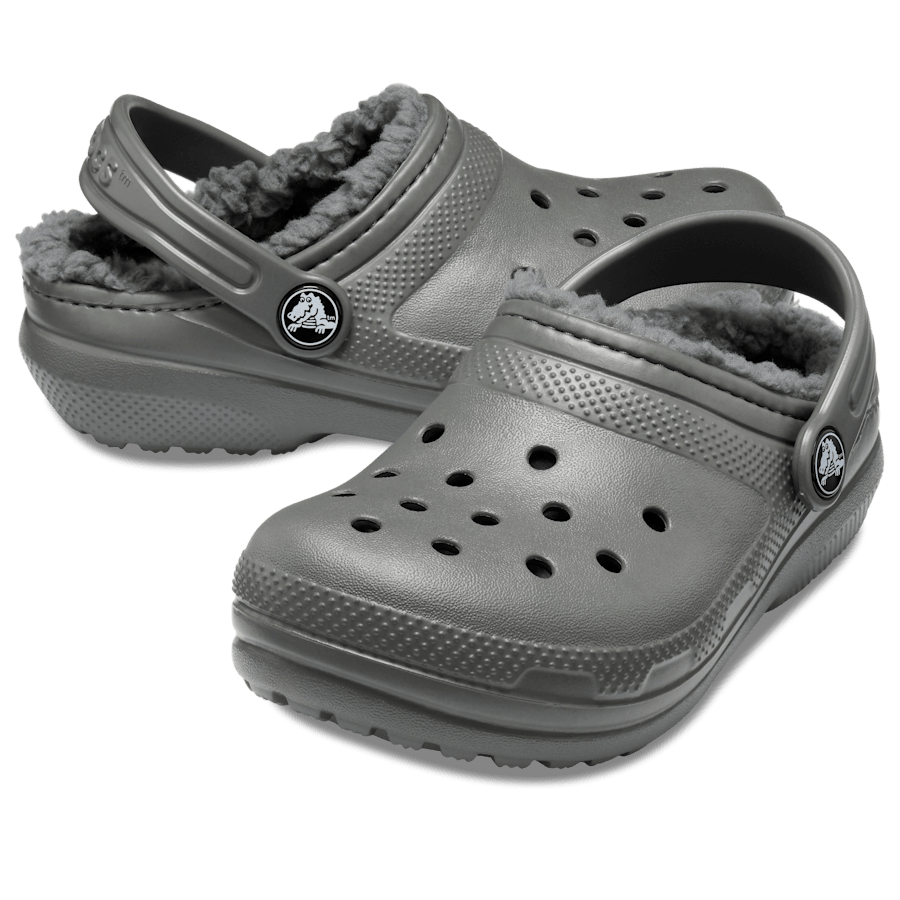 Slate Grey/Smoke Kids' Classic Lined Clog - Pair - Crocs