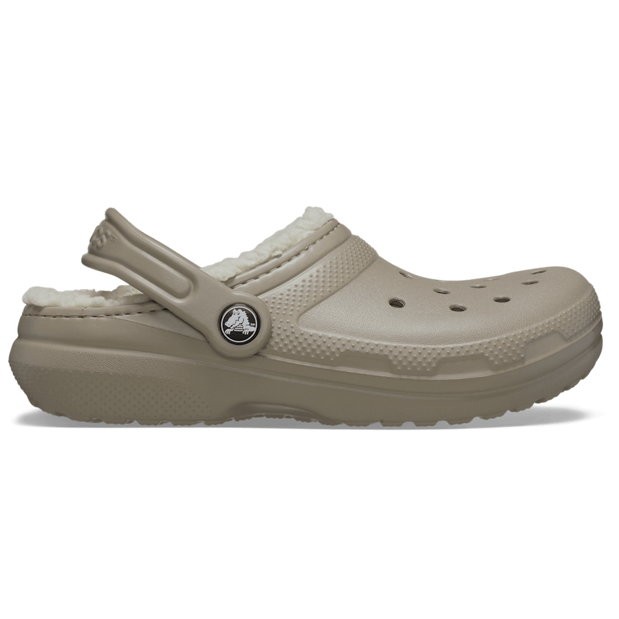 Mushroom / Bone Kids' Classic Lined Clog - Side - Crocs