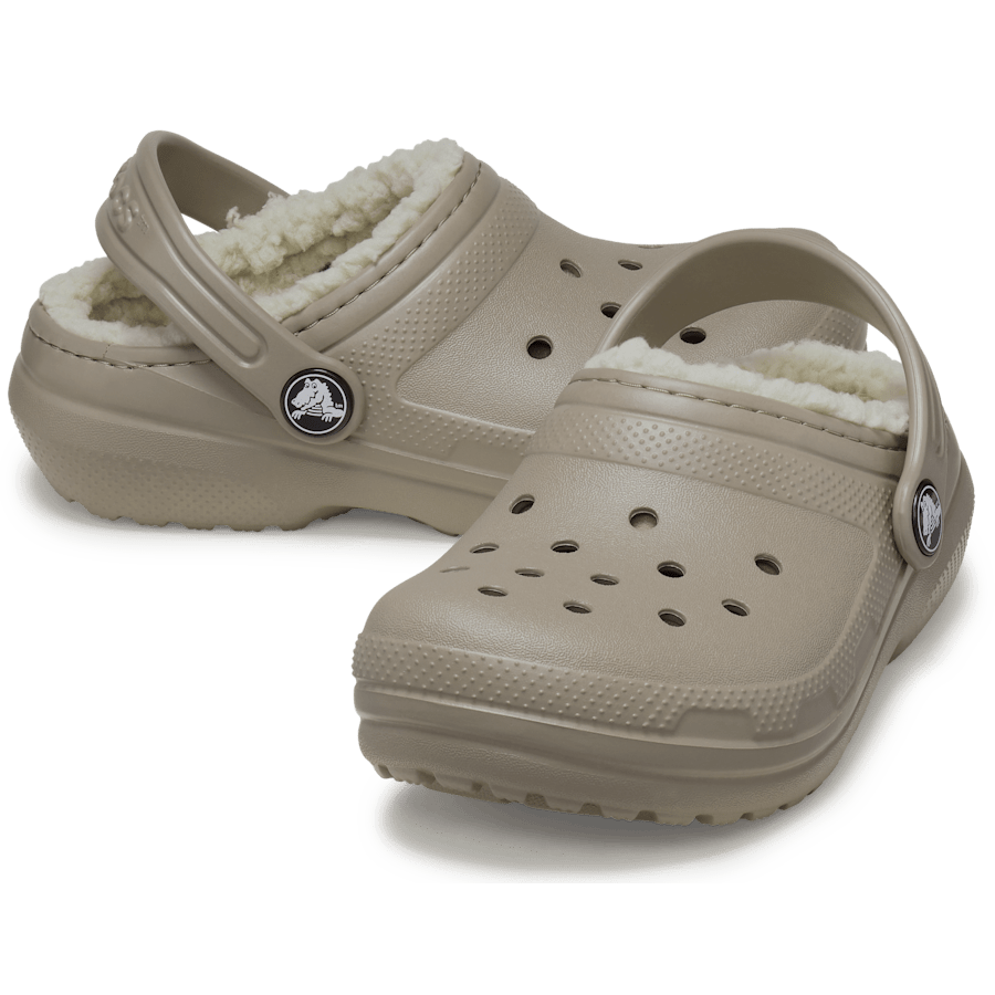 Mushroom / Bone Kids' Classic Lined Clog - Pair - Crocs