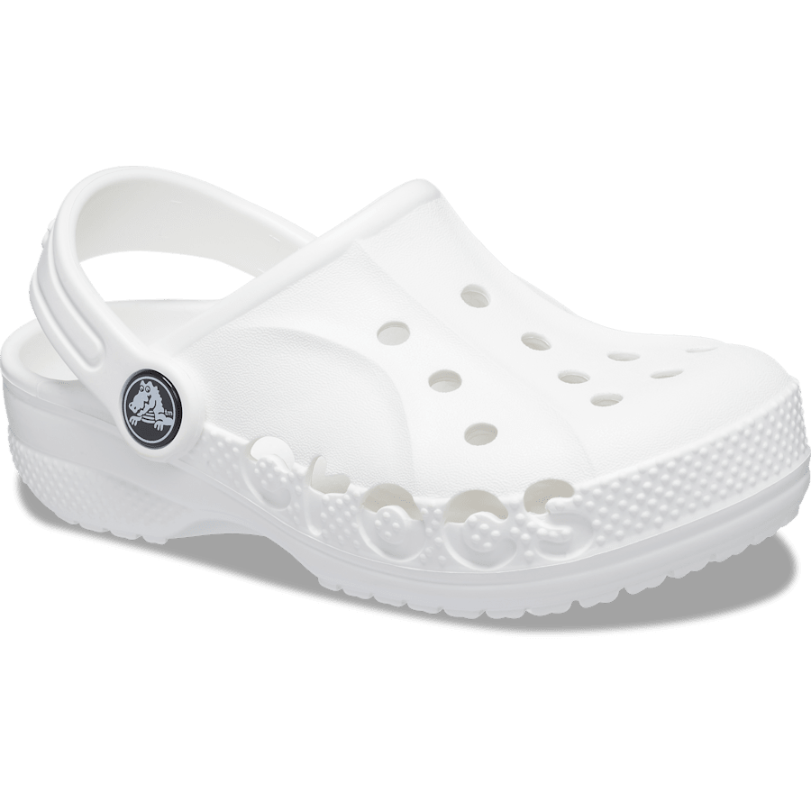 White Toddler Baya Clog - Angle - Crocs