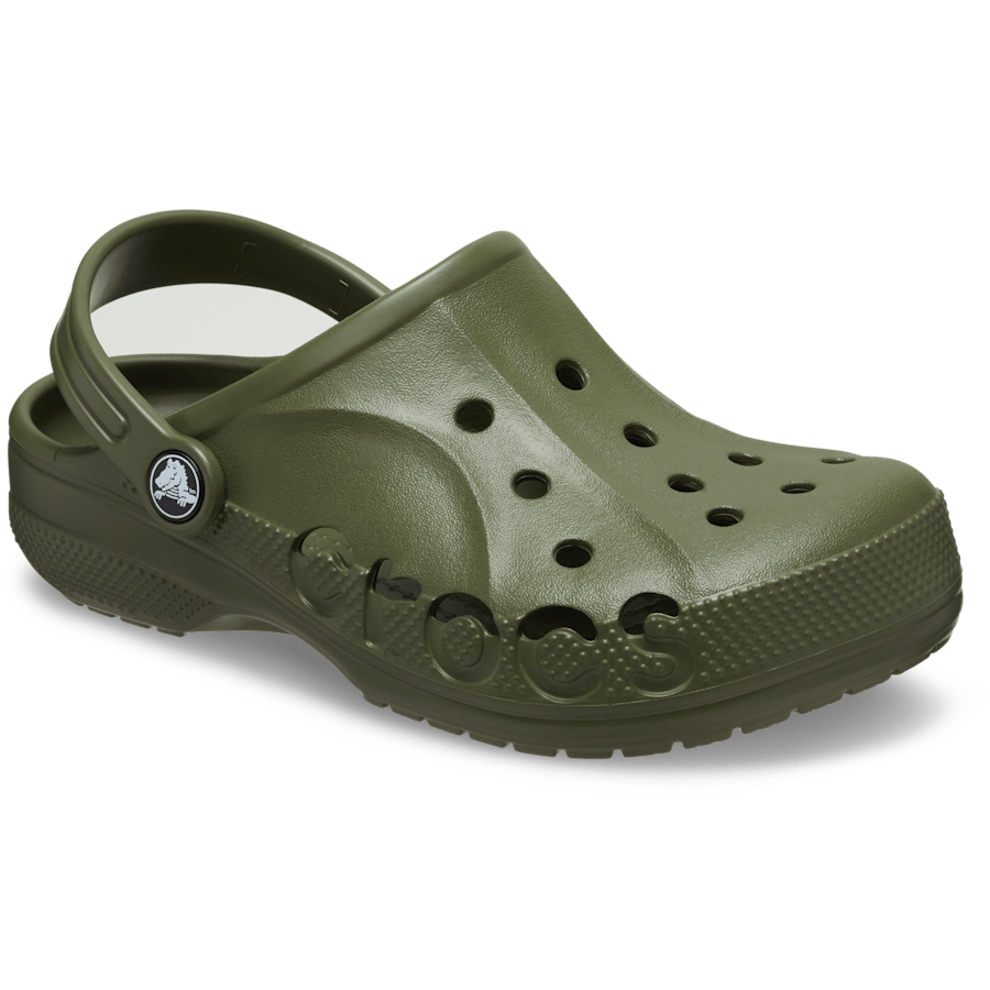 Army Green Toddler Baya Clog - Angle - Crocs