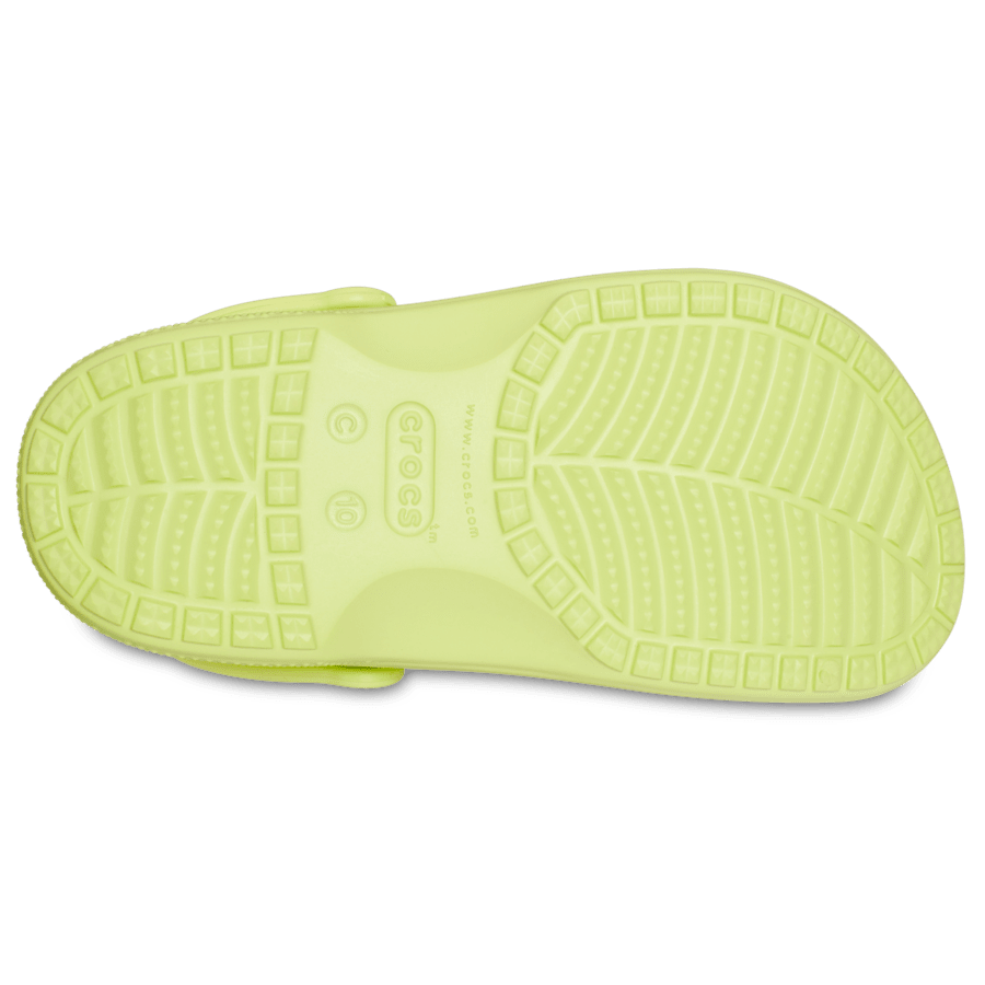 Lime Zest Toddler Baya Clog - Bottom - Crocs